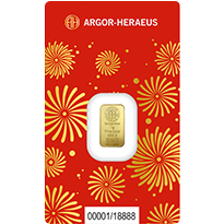 Argor-Heraeus Gold Minted Lunar Snake Bar 1 Gram