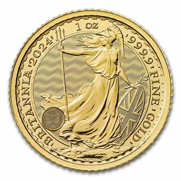 2024 1 oz Gold Britannia .9999 Gold Coin BU