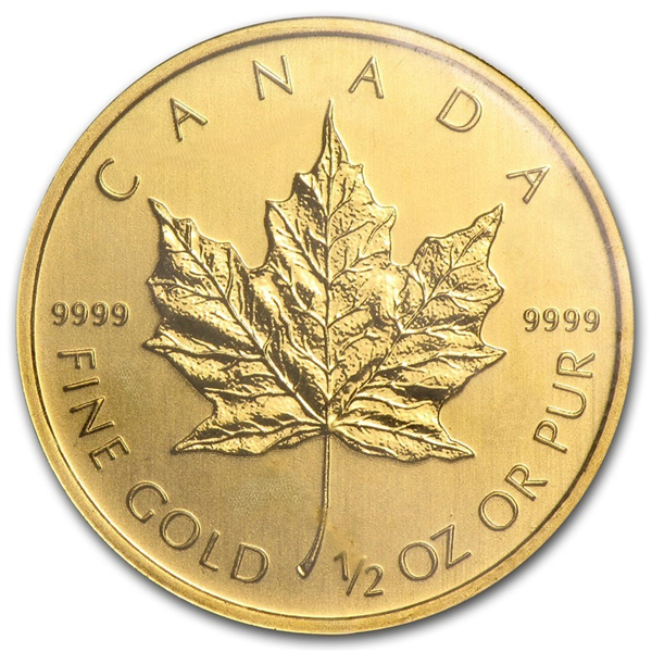 2011 1/2 oz Canada Maple Leaf .9999 Gold Coin BU