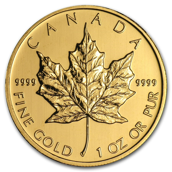 2012 1 oz Canada Maple Leaf .9999 Gold Coin BU