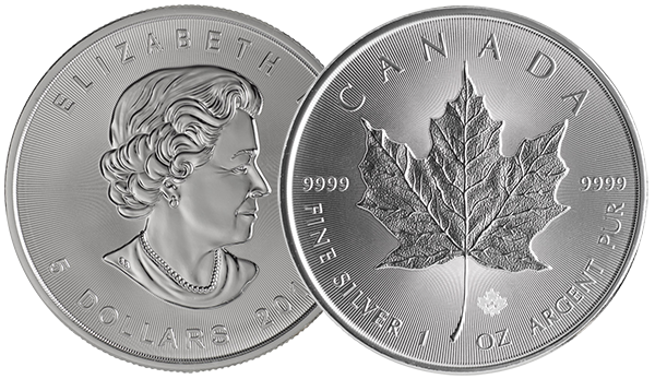 Silver Coin Canadian Maple Leaf 15 1 Oz Silver Bullion